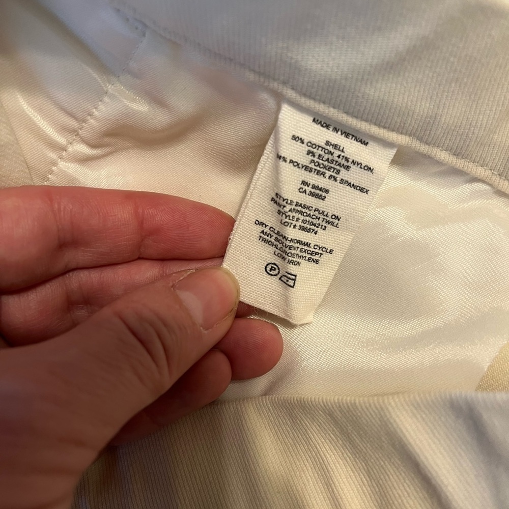 Theory Basic Pull-On Approach Twill Pants, Cream - image 4